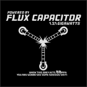 Flux Capacitor funny t-shirt movie time travel auto mechanic geek