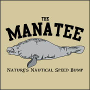 The Manatee Nature's Nautical Speed Bump Funny Boating  t-shirt